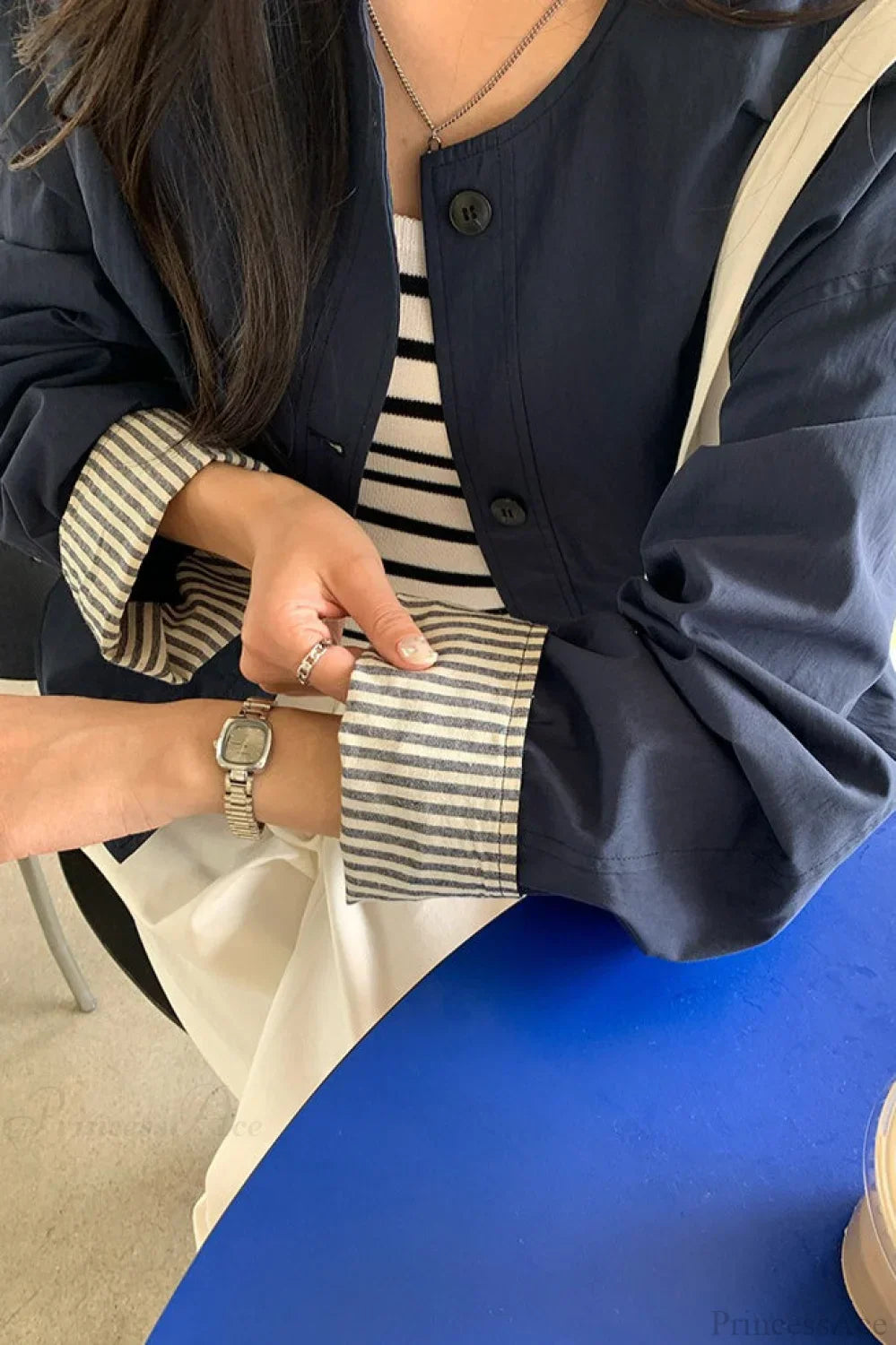 Lune London | Striped Sleeve Patchwork Leisure Jacket