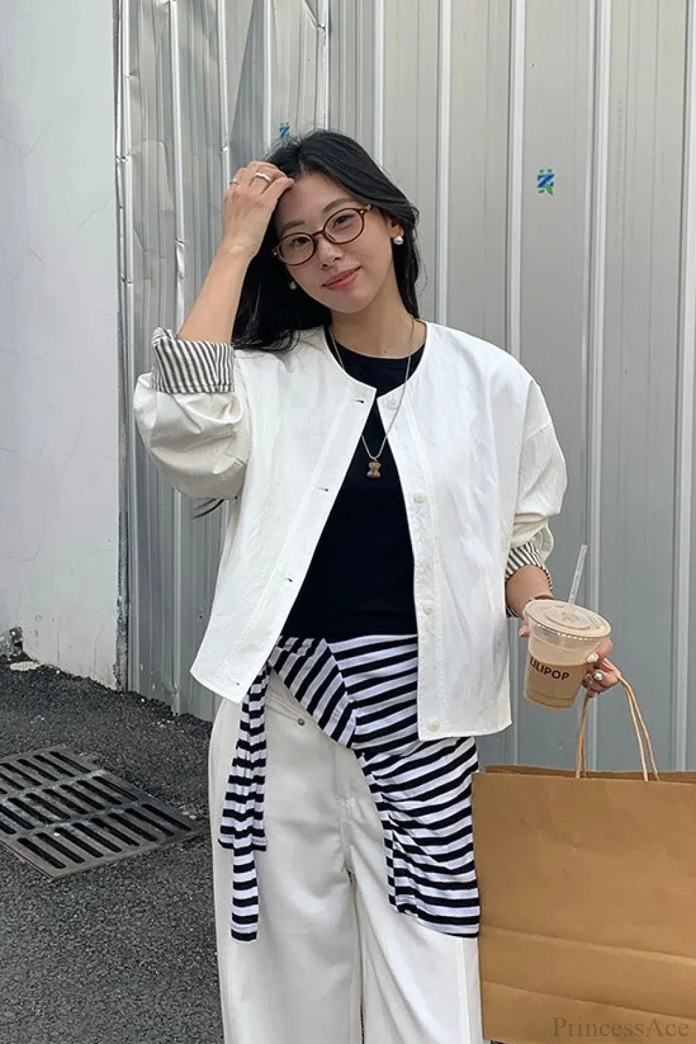 Lune London | Striped Sleeve Patchwork Leisure Jacket