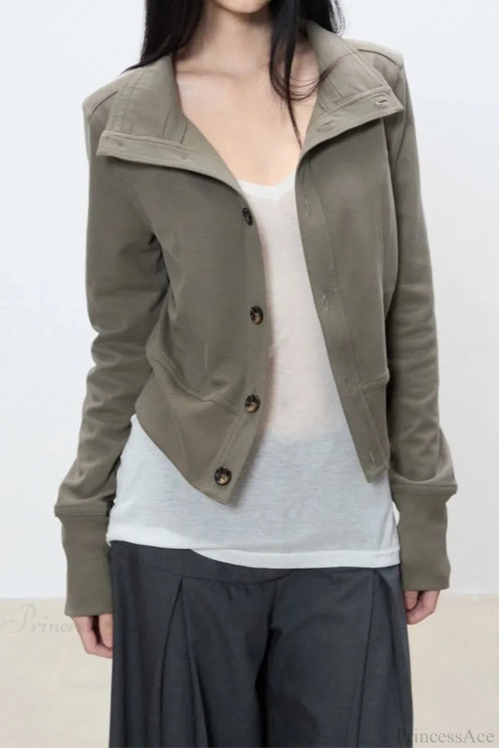 Lune London | Cropped Turtleneck Casual Jacket