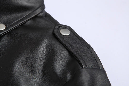 Lune London | Slim Fit Leather Motorcycle Jacket for Men with Stand-Up Collar