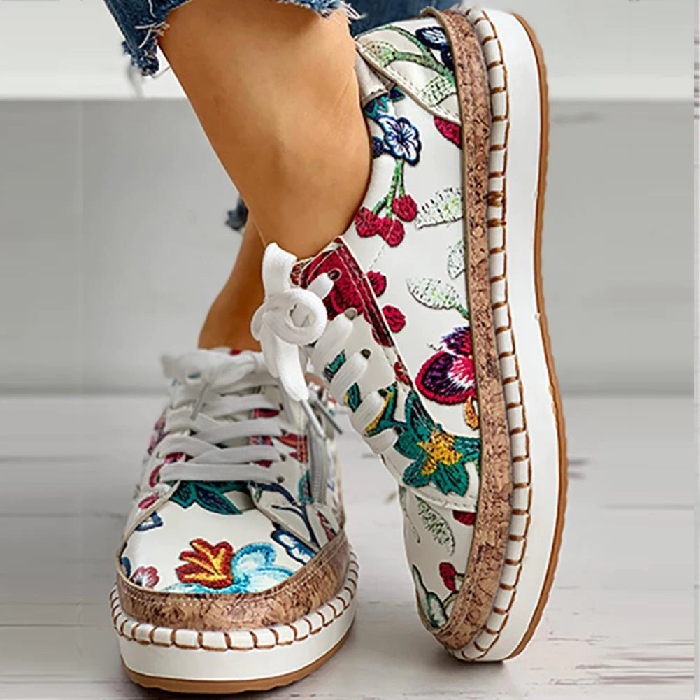 Lune London | Orthopedic Floral Sneakers