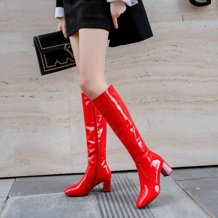 Lune London | High Patent Boots for Women