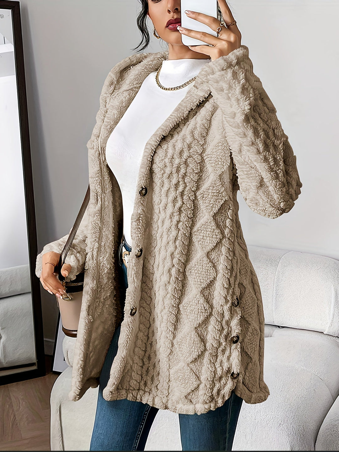 Lune London | Fluffy Teddy Hoodie Jacket