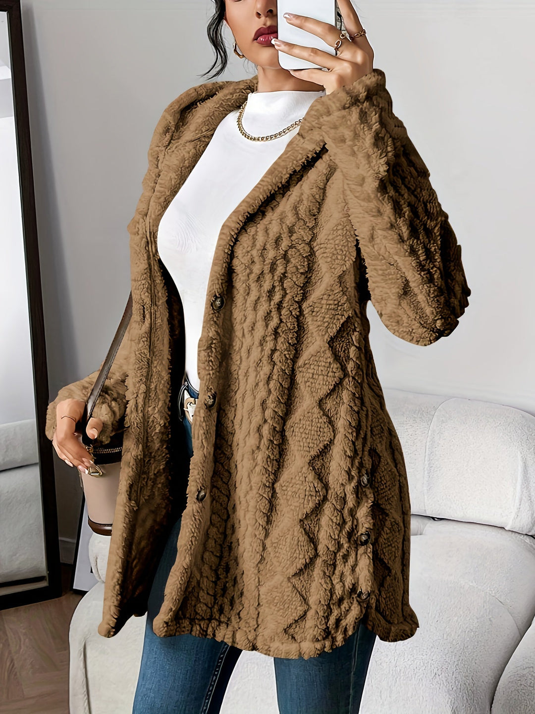 Lune London | Fluffy Teddy Hoodie Jacket