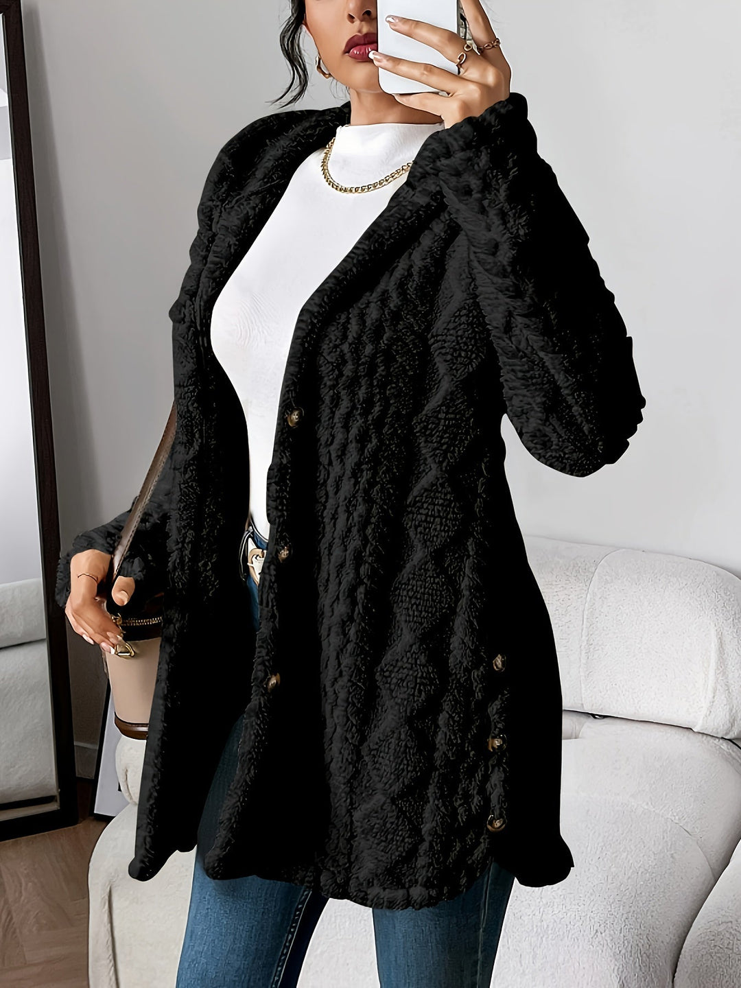 Lune London | Fluffy Teddy Hoodie Jacket