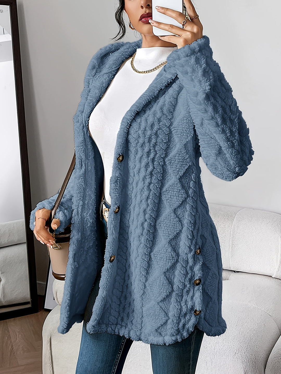 Lune London | Fluffy Teddy Hoodie Jacket