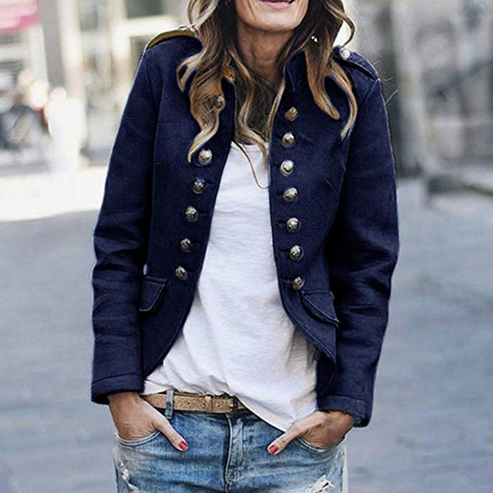 Lune London | Military Style Blazer with Double-Breasted Button Closure