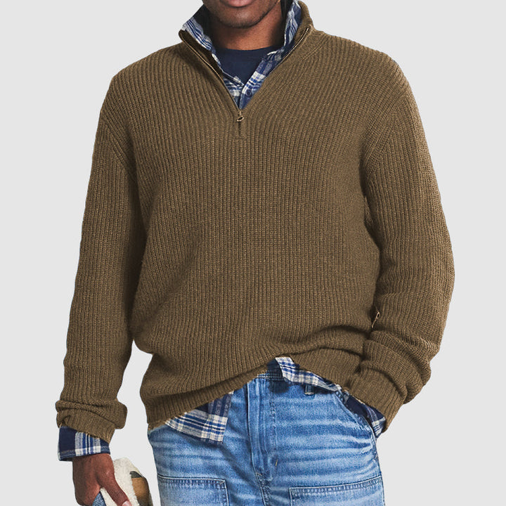 Lune London | Summer Sweater with Zip Collar