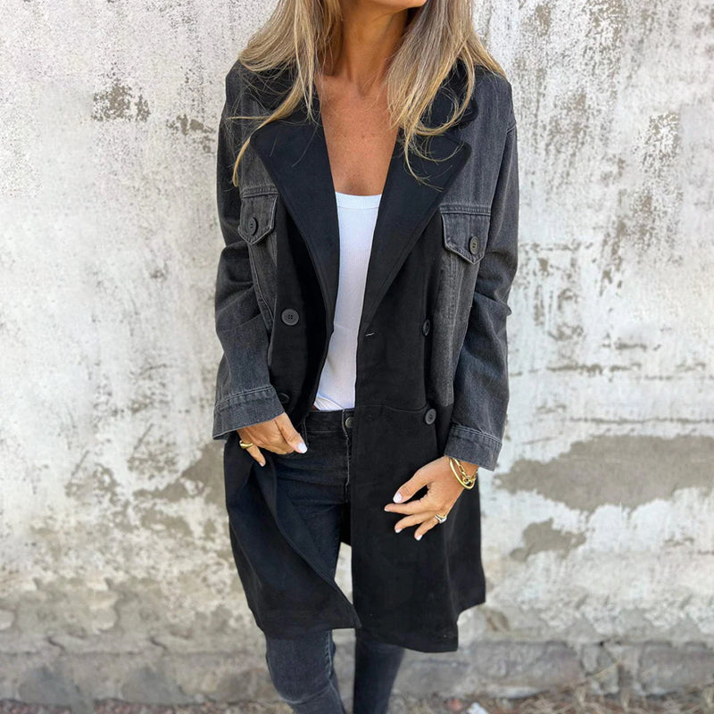 Lune London | Elegant Denim Trench Coat