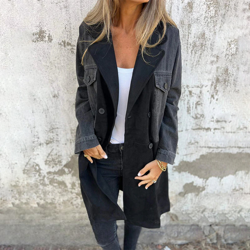 Lune London | Elegant Denim Trench Coat