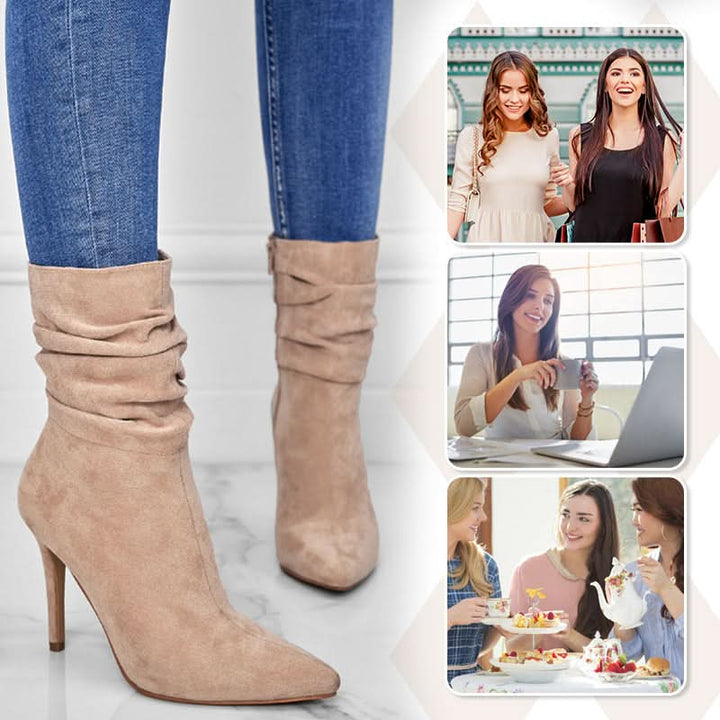 Lune London | Elegant Ankle Boots with High Heel
