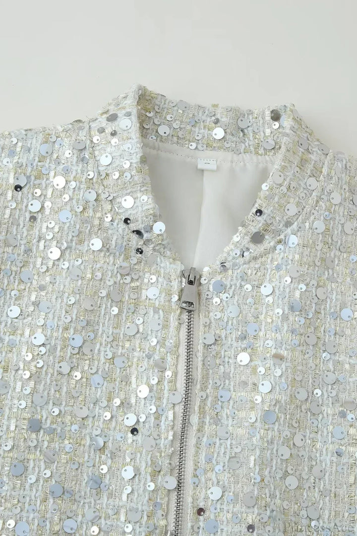 Lune London | Collar Sequin Long Sleeve Jacket