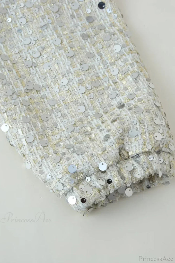 Lune London | Collar Sequin Long Sleeve Jacket