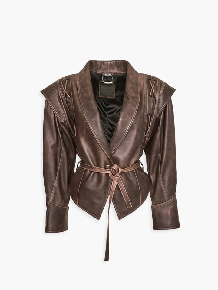 Lune London | Faux Leather Kimono Jacket