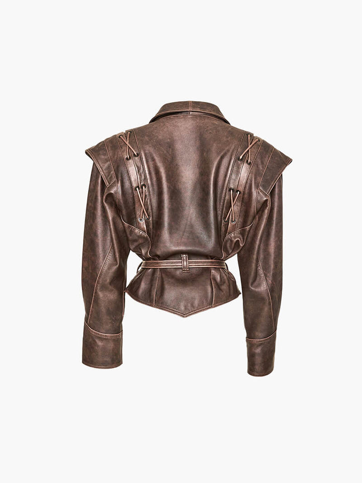 Lune London | Faux Leather Kimono Jacket