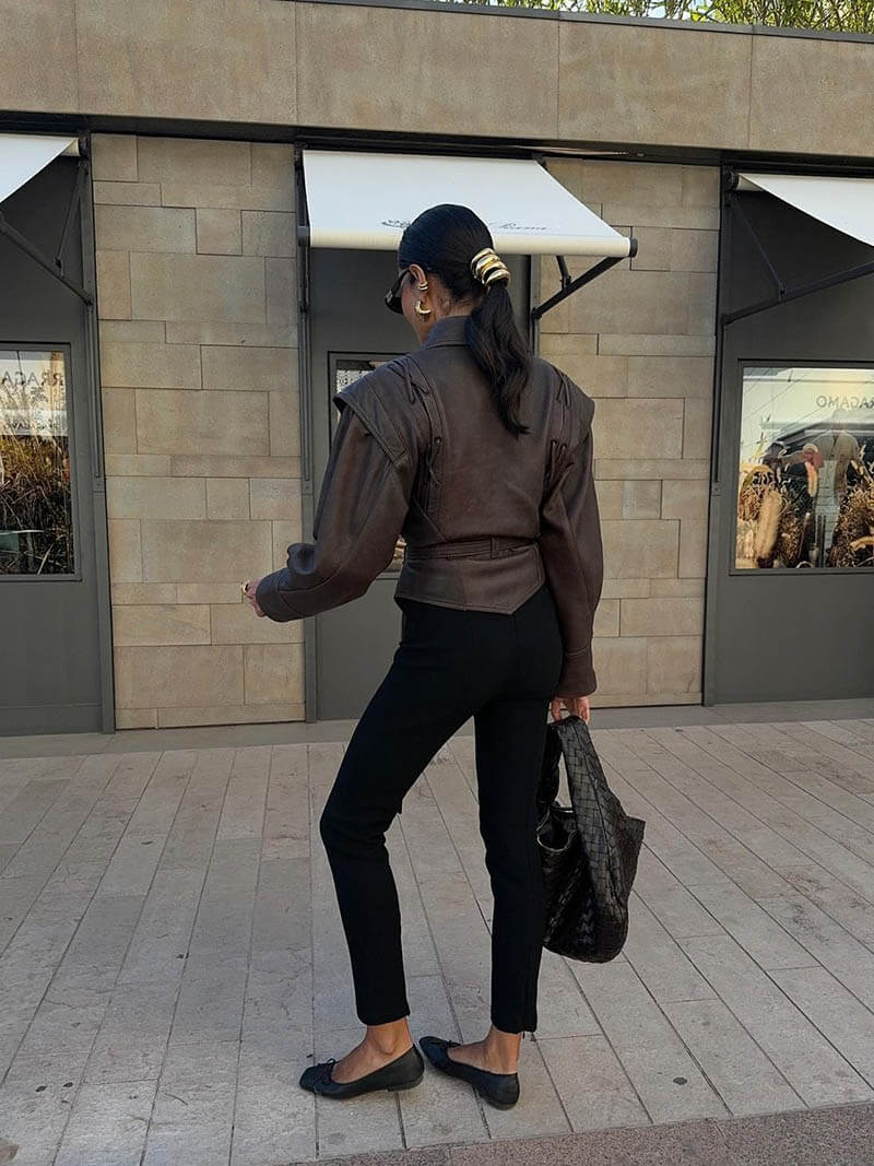 Lune London | Faux Leather Kimono Jacket