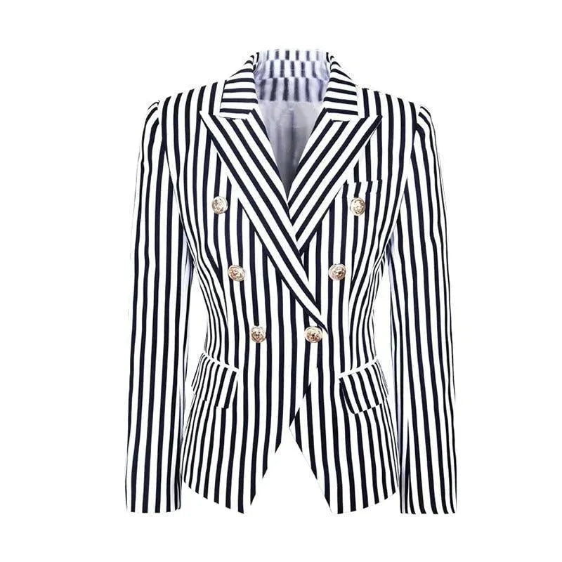 Lune London | Striped Blazer Women Casual Striped-Pinstripe