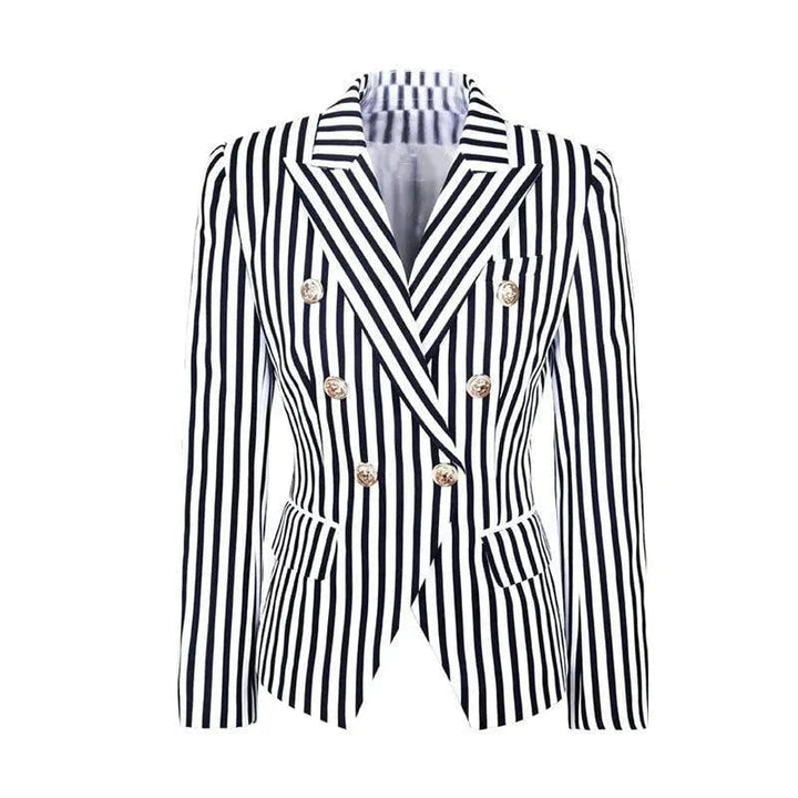 Lune London | Striped Blazer Women Casual Striped-Pinstripe