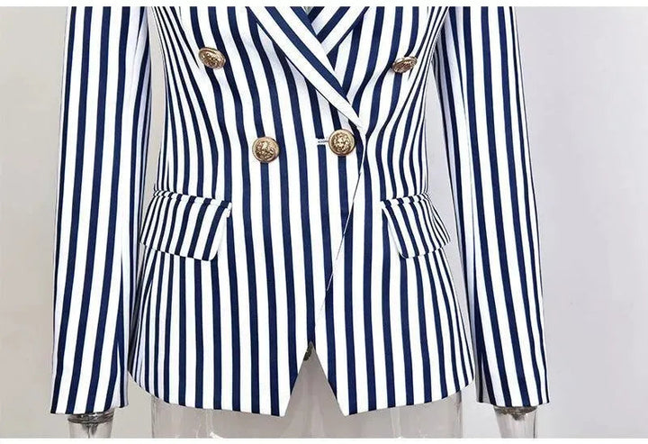 Lune London | Striped Blazer Women Casual Striped-Pinstripe