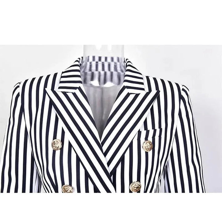 Lune London | Striped Blazer Women Casual Striped-Pinstripe