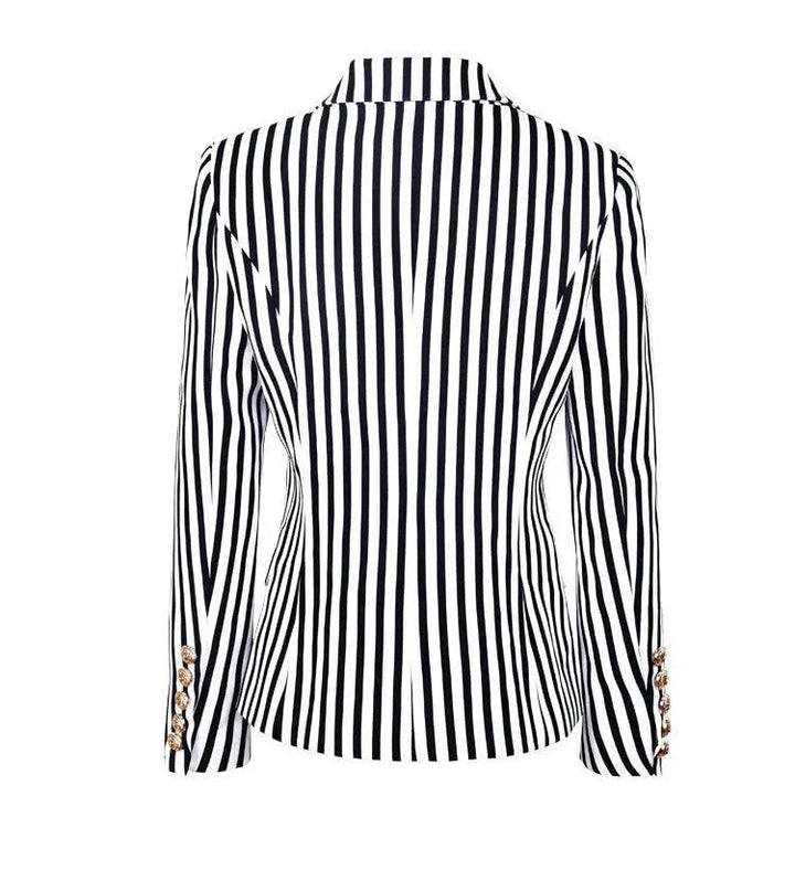 Lune London | Striped Blazer Women Casual Striped-Pinstripe