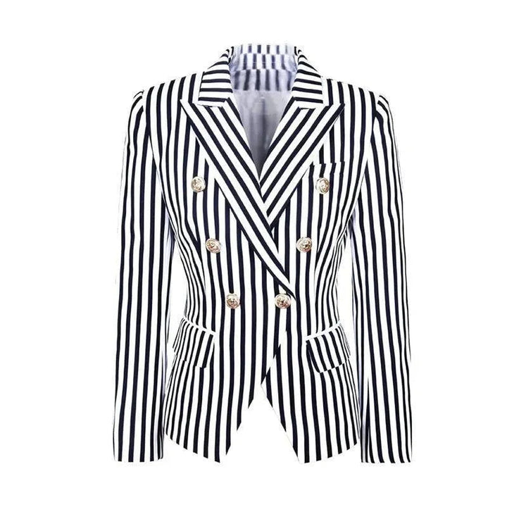 Lune London | Striped Blazer Women Casual Striped-Pinstripe