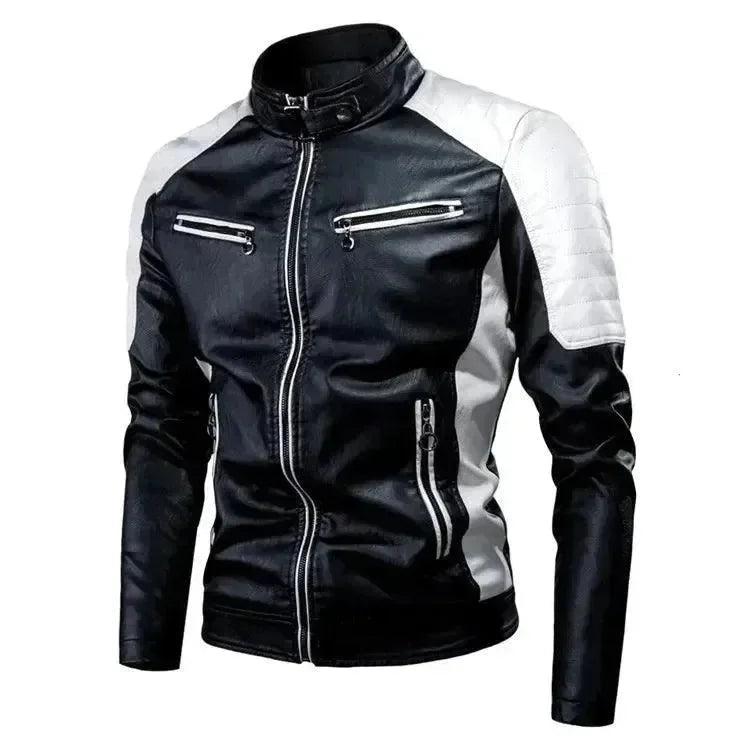 Lune London | Stylish Slim-Fit Men's Leather Biker Jacket