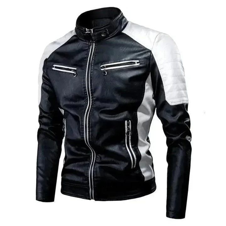 Lune London | Stylish Slim-Fit Men's Leather Biker Jacket