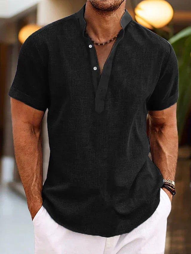 Chic und Stil | High-quality, Comfortable Men's Polo Shirt with V-neck