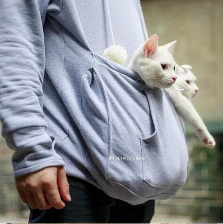 Lune London | Practical Women's Hooded Sweatshirt with Pouch Pocket for Pets