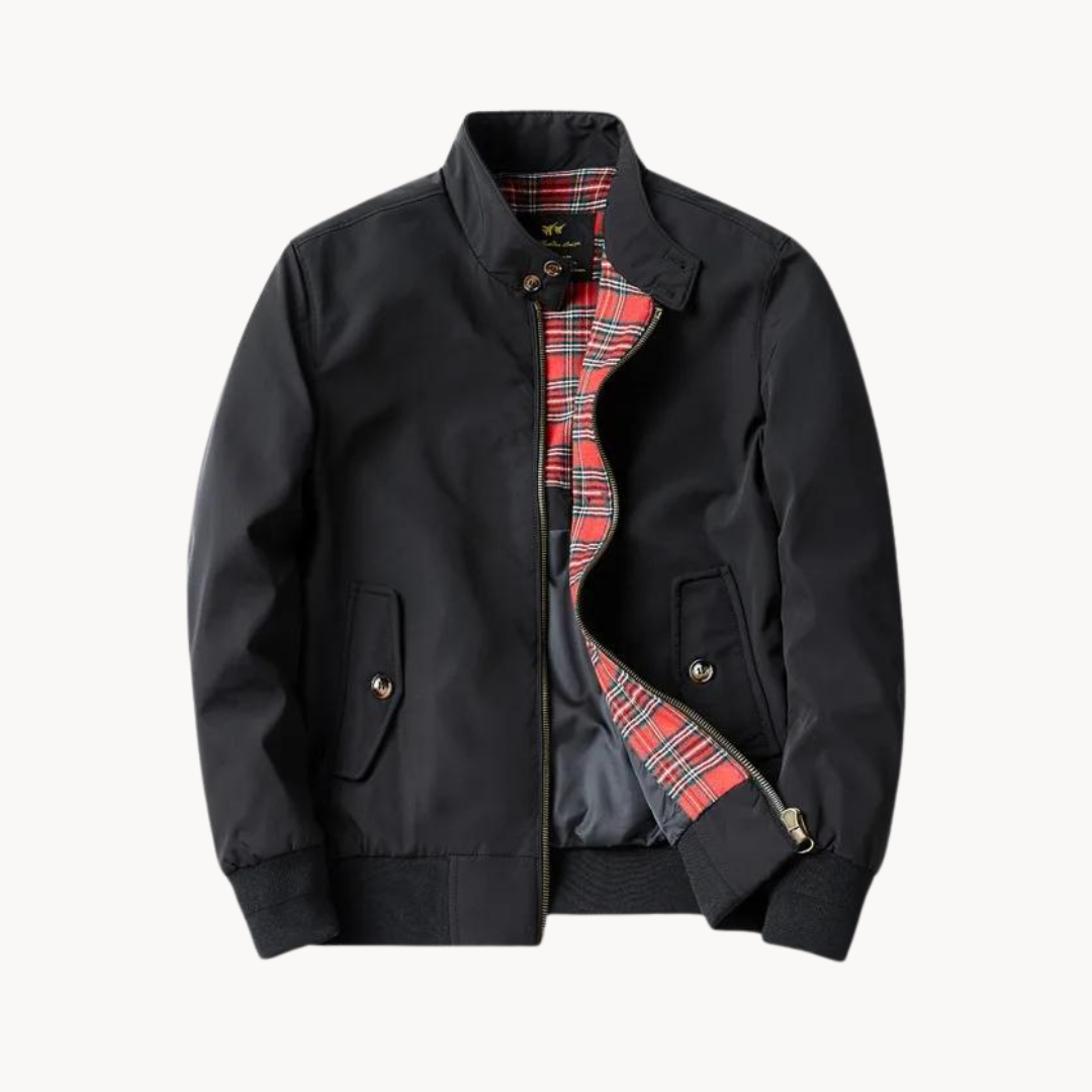 Lune London | Men's Camden Heritage Harrington Jacket - Tartan Pattern Lined