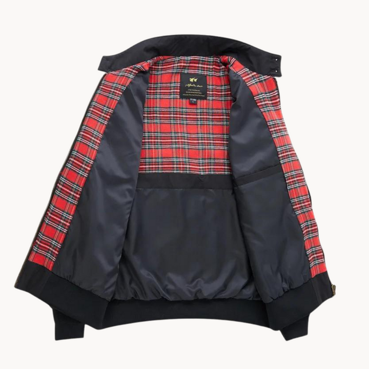 Lune London | Men's Camden Heritage Harrington Jacket - Tartan Pattern Lined