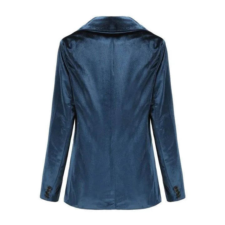 Lune London | The Smooth Session Velvet Blazer Women Casual Solid Color
