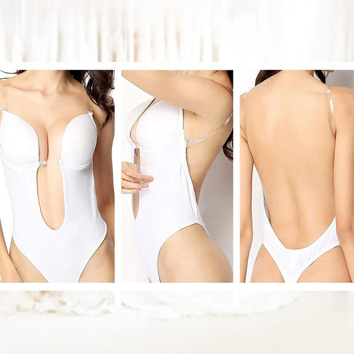 Chic und Stil | Backless Bodysuit Bra for Invisible Support for Women
