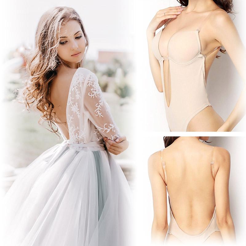 Chic und Stil | Backless Bodysuit Bra for Invisible Support for Women