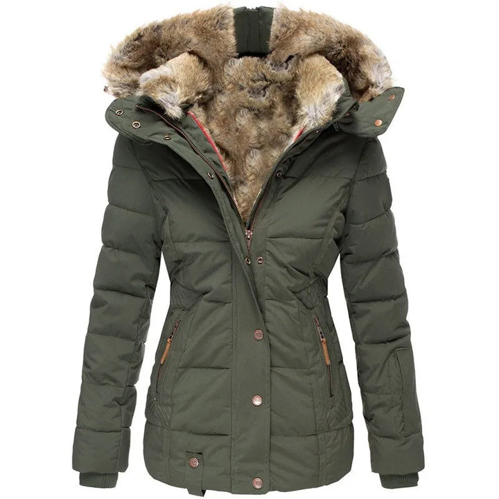 Lune London | Women's jacket with collar and fur