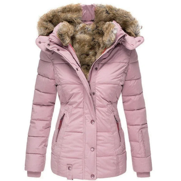 Lune London | Women's jacket with collar and fur