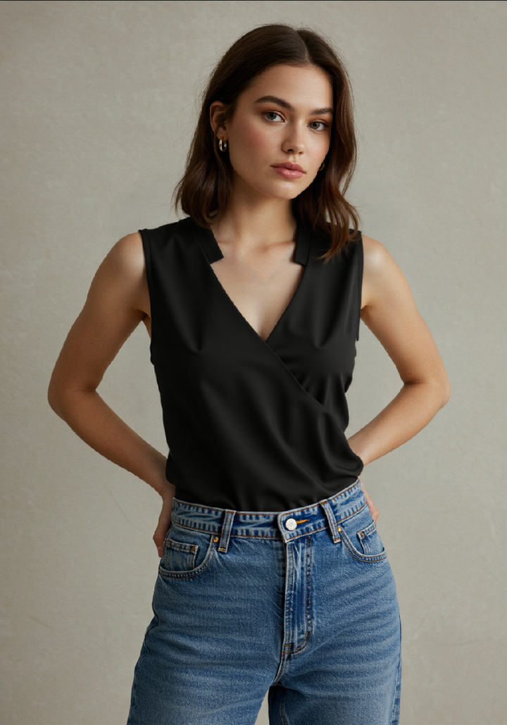 Lune London | Elegant Sleeveless Solid Top