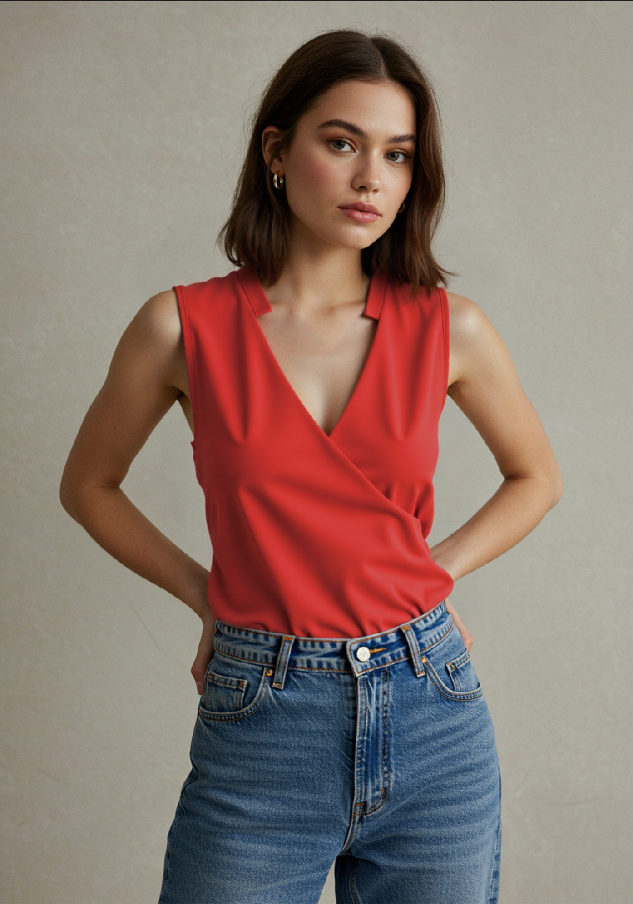Lune London | Elegant Sleeveless Solid Top