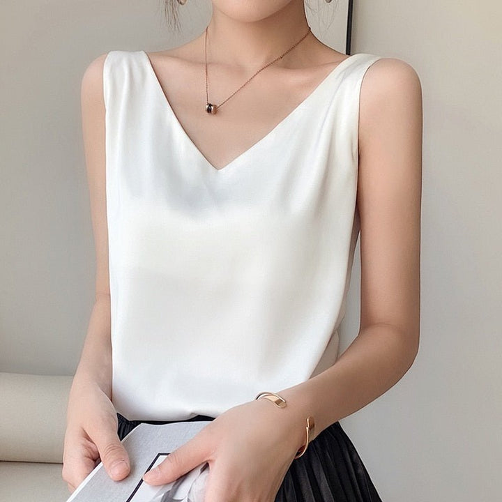 Lune London | Women's Tank Top Made Of Soft Silk