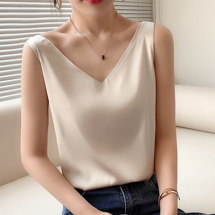 Lune London | Women's Tank Top Made Of Soft Silk