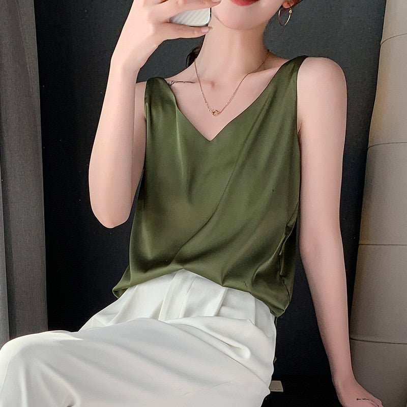 Lune London | Women's Tank Top Made Of Soft Silk