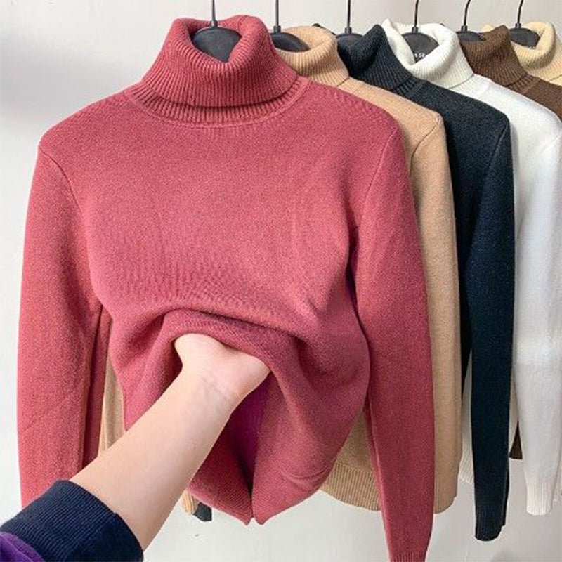 Lune London | Turtleneck Sweater - Soft Fleece Lining - Warm and Elegant for Fall and Winter