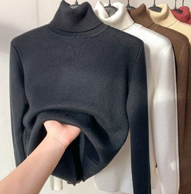 Lune London | Turtleneck Sweater - Soft Fleece Lining - Warm and Elegant for Fall and Winter
