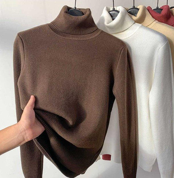 Lune London | Turtleneck Sweater - Soft Fleece Lining - Warm and Elegant for Fall and Winter