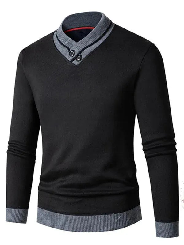 Lune London | Slim Fit V-Neck Men's Sweater