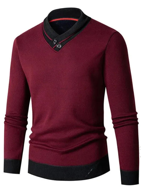 Lune London | Slim Fit V-Neck Men's Sweater