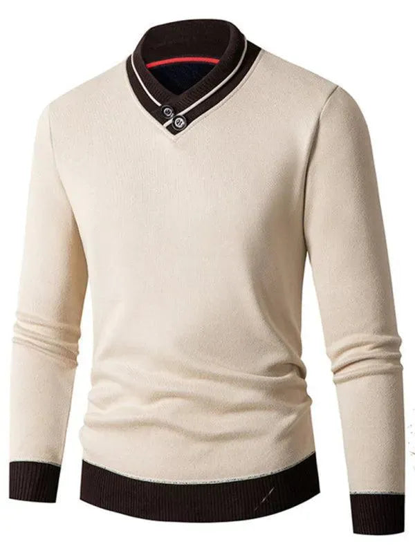 Lune London | Slim Fit V-Neck Men's Sweater