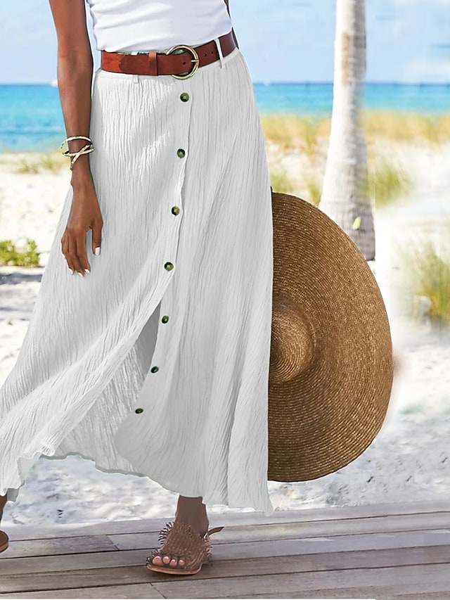 Lune London | Long linen skirt for women Zelda