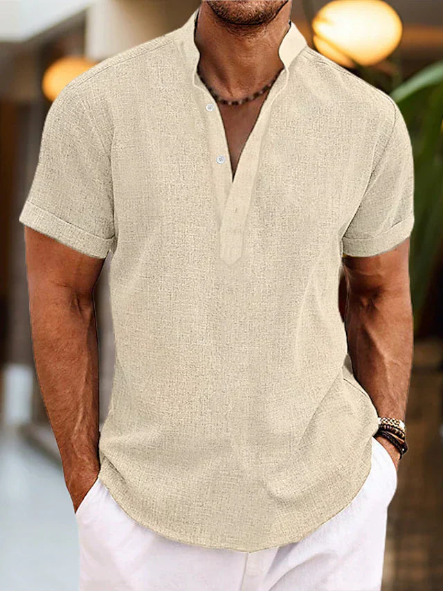 Chic und Stil | High-quality, Comfortable Men's Polo Shirt with V-neck